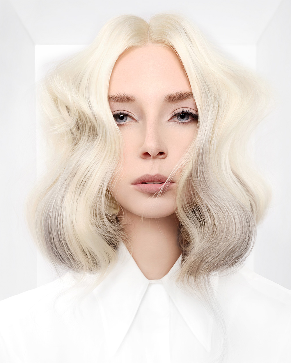 Blonde and Grey Wavy Hairstyle - Jonathan Turner & Sophie Lenton - BHA North Eastern Hairdresser of the Year 2026 Finalist Collection